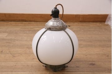 アンティーク照明　和製アンティーク　ブラケットの使い込まれた質感がおしゃれな吊り下げ照明(ペンダント照明、天井照明)(R-049728)