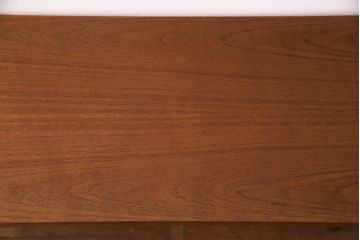 ヴィンテージ家具　イギリス　チーク材　シンプルで洗練されたデザインがおしゃれなブックケース(リビングボード、キャビネット、飾り棚、ビンテージ)(R-049733)