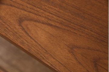 ヴィンテージ家具　イギリス　チーク材　シンプルで洗練されたデザインがおしゃれなブックケース(リビングボード、キャビネット、飾り棚、ビンテージ)(R-049733)