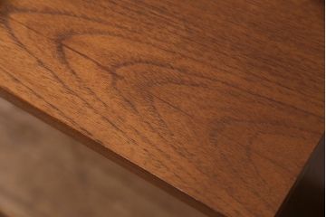 ヴィンテージ家具　イギリス　チーク材　シンプルで洗練されたデザインがおしゃれなブックケース(リビングボード、キャビネット、飾り棚、ビンテージ)(R-049733)