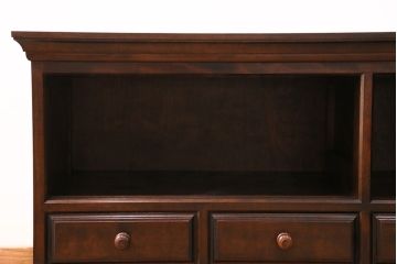 中古　美品　松本民芸家具　脚付きリメイク　和モダンな空間づくりにおすすめのローチェスト(サイドボード、引き出し、ローボード)(R-049735)