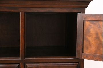 中古　美品　松本民芸家具　脚付きリメイク　和モダンな空間づくりにおすすめのローチェスト(サイドボード、引き出し、ローボード)(R-049735)