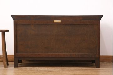 中古　美品　松本民芸家具　脚付きリメイク　和モダンな空間づくりにおすすめのローチェスト(サイドボード、引き出し、ローボード)(R-049735)