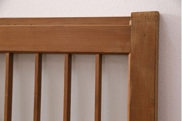 アンティーク建具　ガラス入り格子戸4枚セット(引き戸、窓、ガラス戸)(R-049739)