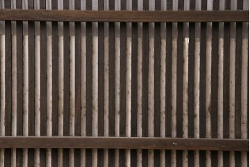 アンティーク建具　大正期　深みを増した木の風合いが味わい深い格子戸4枚セット(引き戸、建具)(R-049744)