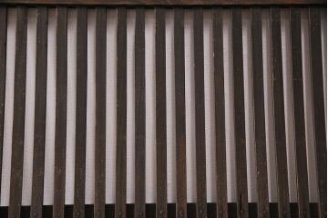 アンティーク建具　大正期　深みを増した木の風合いが味わい深い格子戸4枚セット(引き戸、建具)(R-049744)