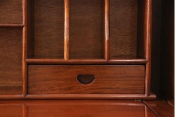 中古　高級唐木家具 ライティングビューロー(簿記机、在宅ワーク、在宅用デスク)(R-049753)