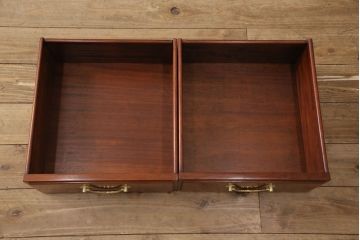 中古　高級唐木家具 ライティングビューロー(簿記机、在宅ワーク、在宅用デスク)(R-049753)