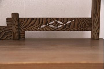 中古 民芸家具　高級杉材製　飾り棚(戸棚、茶棚、収納棚)(R-049761)