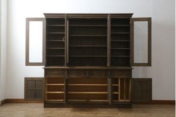 中古　美品　永田良介商店製 食器棚(カップボード、飾り棚、収納棚)(R-049762)