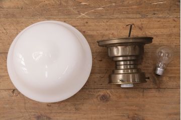 アンティーク照明　和製アンティーク　ブラケットのデザインがおしゃれな天井照明(シーリングライト)(R-049771)