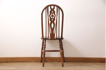 中古　old charm(オールドチャーム) オーク材　ウィンザーチェア(イス、ダイニングチェア、ウインザーチェア)(R-049777)