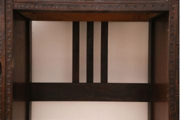 中古　伝統工芸　軽井沢彫り　桜の彫刻が美しいドレッサー(鏡台)(R-049778)