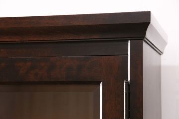 中古　北海道民芸家具　大人なワークスペース作りに活躍してくれるビューローブックケース(定価約38万円)(ライティングビューロー、机、在宅ワーク、在宅用本箱、収納棚、ワークデスク)(R-049781)