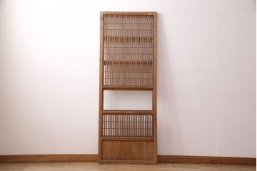 アンティーク建具　和の趣漂う格子戸1枚(引き戸、建具)(R-049782)