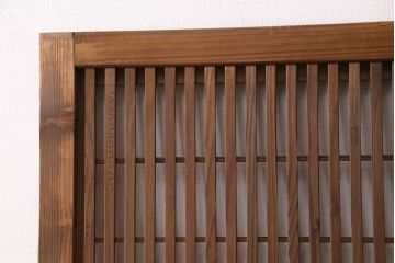 アンティーク建具　和の趣漂う格子戸1枚(引き戸、建具)(R-049782)