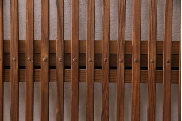 アンティーク建具　和の趣漂う格子戸1枚(引き戸、建具)(R-049782)