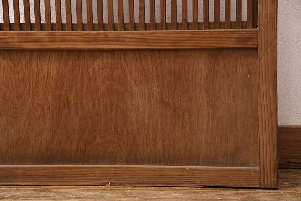 アンティーク建具　和の趣漂う格子戸1枚(引き戸、建具)(R-049782)