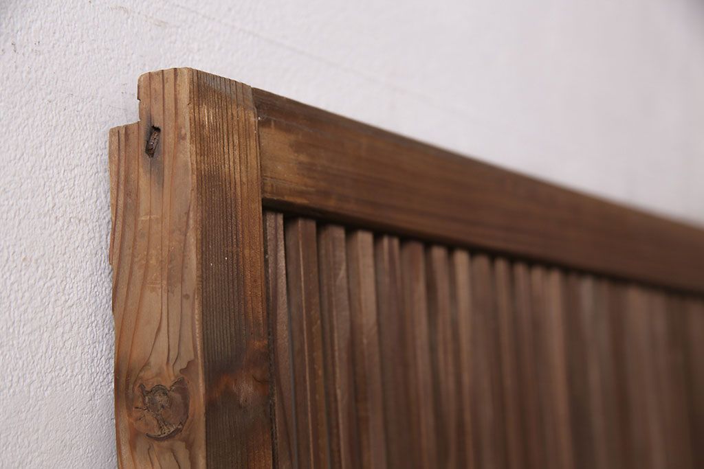 アンティーク建具　和の趣漂う格子戸1枚(引き戸、建具)(R-049782)