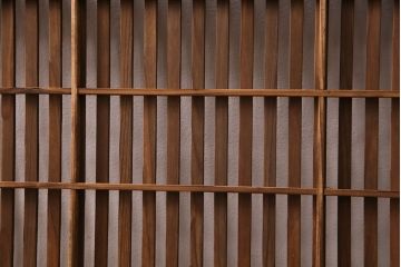 アンティーク建具　和の趣漂う格子戸1枚(引き戸、建具)(R-049782)