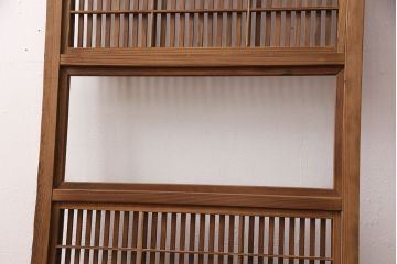 アンティーク建具　和の趣漂う格子戸1枚(引き戸、建具)(R-049782)