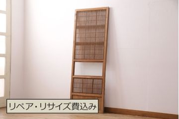 アンティーク建具　和の趣漂う格子戸1枚(引き戸、建具)(R-049782)