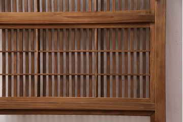 アンティーク建具　和の趣漂う格子戸1枚(引き戸、建具)(R-049782)