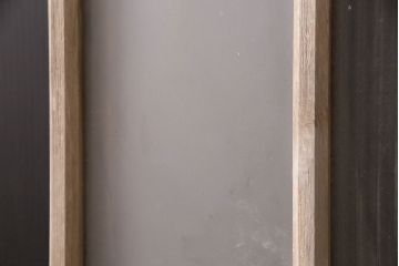 アンティーク建具　すりガラスとモールガラスが入ったおしゃれなガラス戸2枚セット(引き戸、窓)(R-049789)