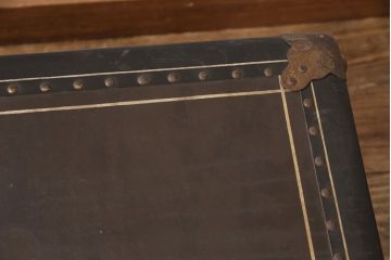 アンティーク雑貨　昭和初期　雰囲気漂うお洒落なトランク(鞄、カバン、収納、ディスプレイ)(R-049795)