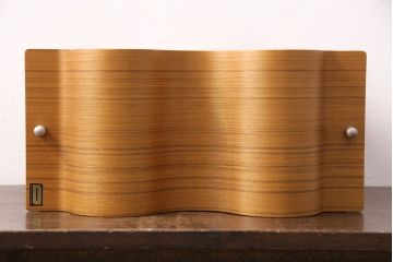 中古　美品　サイトーウッド(SAITO WOOD)　まるでオブジェのようなフォルムが美しいワインラック(ワインストレージ、ワイン収納、シャンパンホルダー)(R-049805)