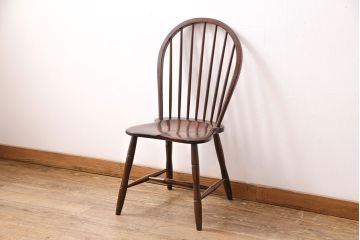 中古　松本民芸家具　美しいシルエットが魅力の#72リーチ型チェア(ダイニングチェア、椅子)(R-049807)
