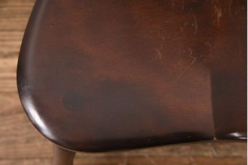 中古　松本民芸家具　美しいシルエットが魅力の#72リーチ型チェア(ダイニングチェア、椅子)(R-049807)
