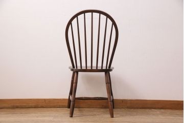 中古　松本民芸家具　美しいシルエットが魅力の#72リーチ型チェア(ダイニングチェア、椅子)(R-049807)