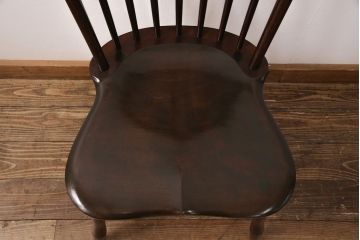 中古　松本民芸家具　美しいシルエットが魅力の#72リーチ型チェア(ダイニングチェア、椅子)(R-049809)