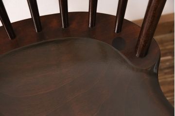 中古　松本民芸家具　美しいシルエットが魅力の#72リーチ型チェア(ダイニングチェア、椅子)(R-049809)