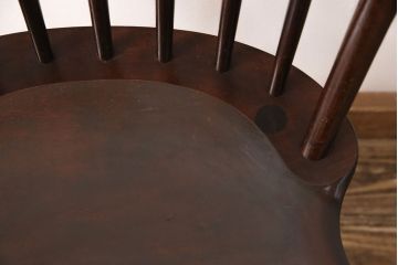 中古　松本民芸家具　美しいシルエットが魅力の#72リーチ型チェア(ダイニングチェア、椅子)(R-049810)