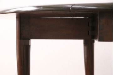 中古　松本民芸家具　クインアン型バタフライ卓(バタフライテーブル、ダイニングテーブル)(定価38万円)(R-049812)