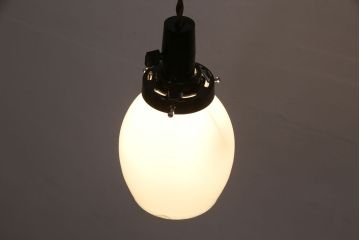 アンティーク照明　ぷっくりとした筒型が柔らかい雰囲気を醸し出す天井照明(ペンダントライト、吊り下げ照明)(R-049816)