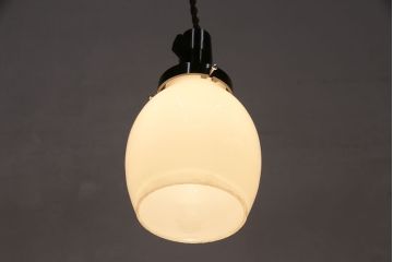 アンティーク照明　ぷっくりとした筒型が柔らかい雰囲気を醸し出す天井照明(ペンダントライト、吊り下げ照明)(R-049816)