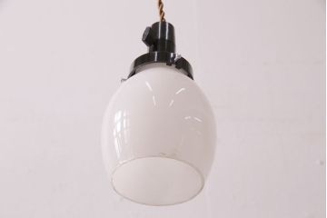 アンティーク照明　ぷっくりとした筒型が柔らかい雰囲気を醸し出す天井照明(ペンダントライト、吊り下げ照明)(R-049816)