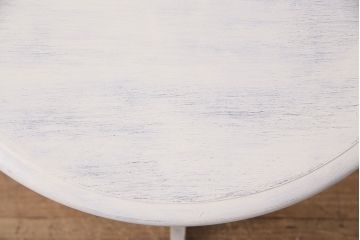 和製アンティーク　アンティークカラーがお部屋のアクセントになるナラ材製ラウンドテーブル(コーヒーテーブル、サイドテーブル)(R-049819)