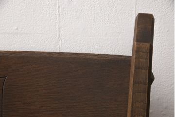 中古　神戸洋家具　永田良介商店　タツ型の彫刻存在感を放つアームチェア(1人掛け、シングルソファ)(R-049820)