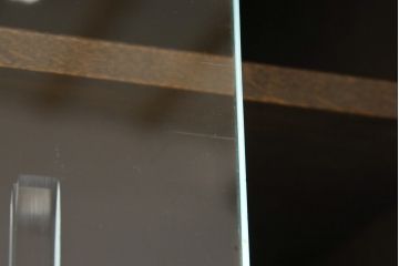 中古　永田良介商店　チルダ彫刻入食器棚(カップボード、キャビネット、収納棚)(定価約60万円)(R-049823)