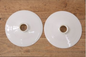 アンティーク照明　温かみのある優しい雰囲気が魅力的なペンダントライト2個セット(天井照明、吊り下げ照明、電笠)(R-049835)