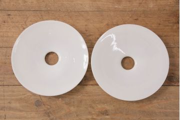 アンティーク照明　温かみのある優しい雰囲気が魅力的なペンダントライト2個セット(天井照明、吊り下げ照明、電笠)(R-049835)