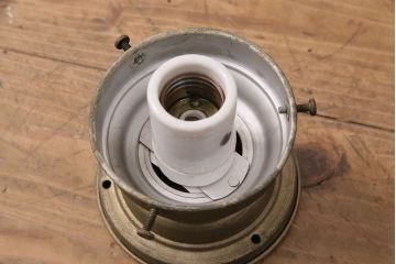 アンティーク照明　滑らかでぷっくりとしたデザインが可愛らしい天井照明(ペンダントライト、吊り下げ照明)(R-049840)