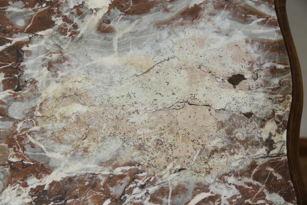 フランスアンティーク　ウォールナット材　サイドテーブル　(R-049858)