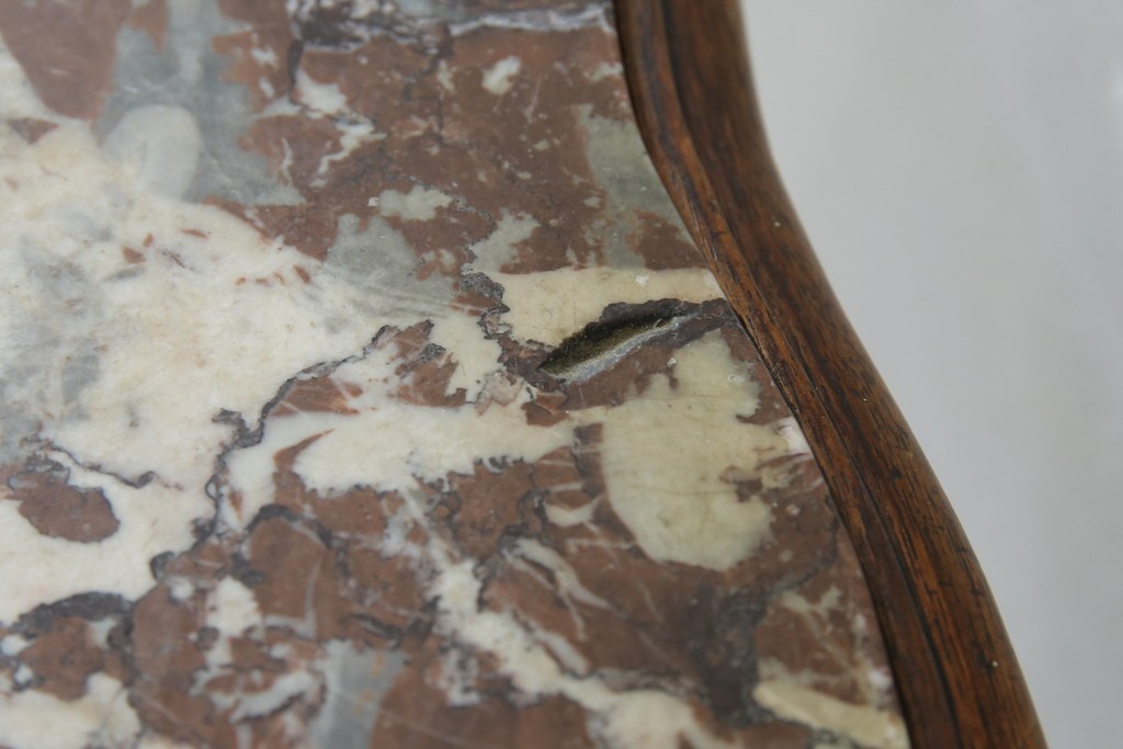 フランスアンティーク　ウォールナット材　サイドテーブル　(R-049858)