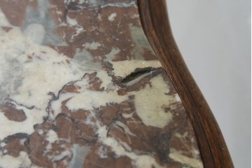 フランスアンティーク　ウォールナット材　サイドテーブル　(R-049858)