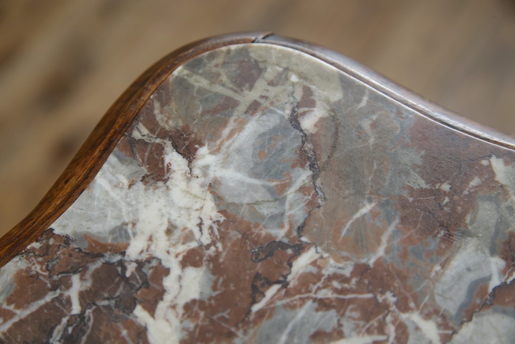 フランスアンティーク　ウォールナット材　サイドテーブル　(R-049858)